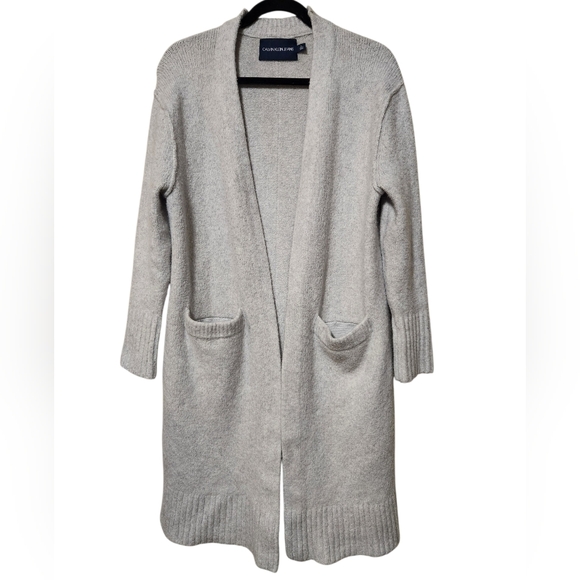 Calvin Klein Sweaters - Calvin Klein Wool Blend Open Front Cardigan Size Medium